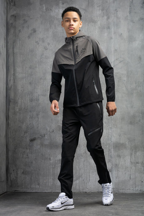 ASCENT JUNIOR TECH TRACKSUIT- CHARCOAL/BLACK