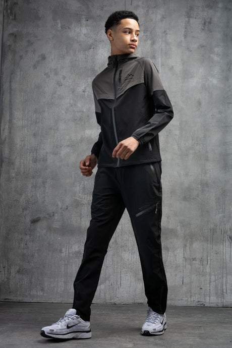 ASCENT JUNIOR TECH TRACKSUIT- CHARCOAL/BLACK