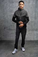 ASCENT JUNIOR TECH TRACKSUIT- CHARCOAL/BLACK