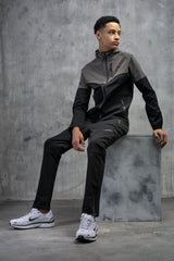 ASCENT JUNIOR TECH TRACKSUIT- CHARCOAL/BLACK