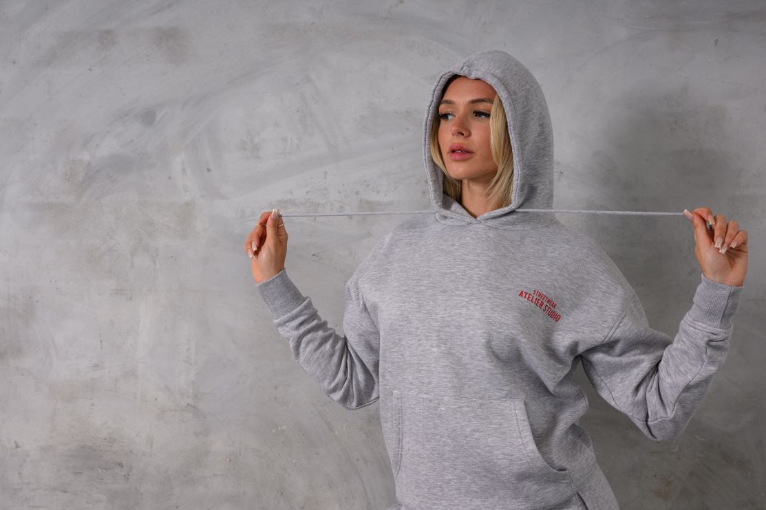 ATELIER HOODIE - GREY MARL