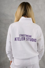 ATELIER 1/4 ZIP - WHITE