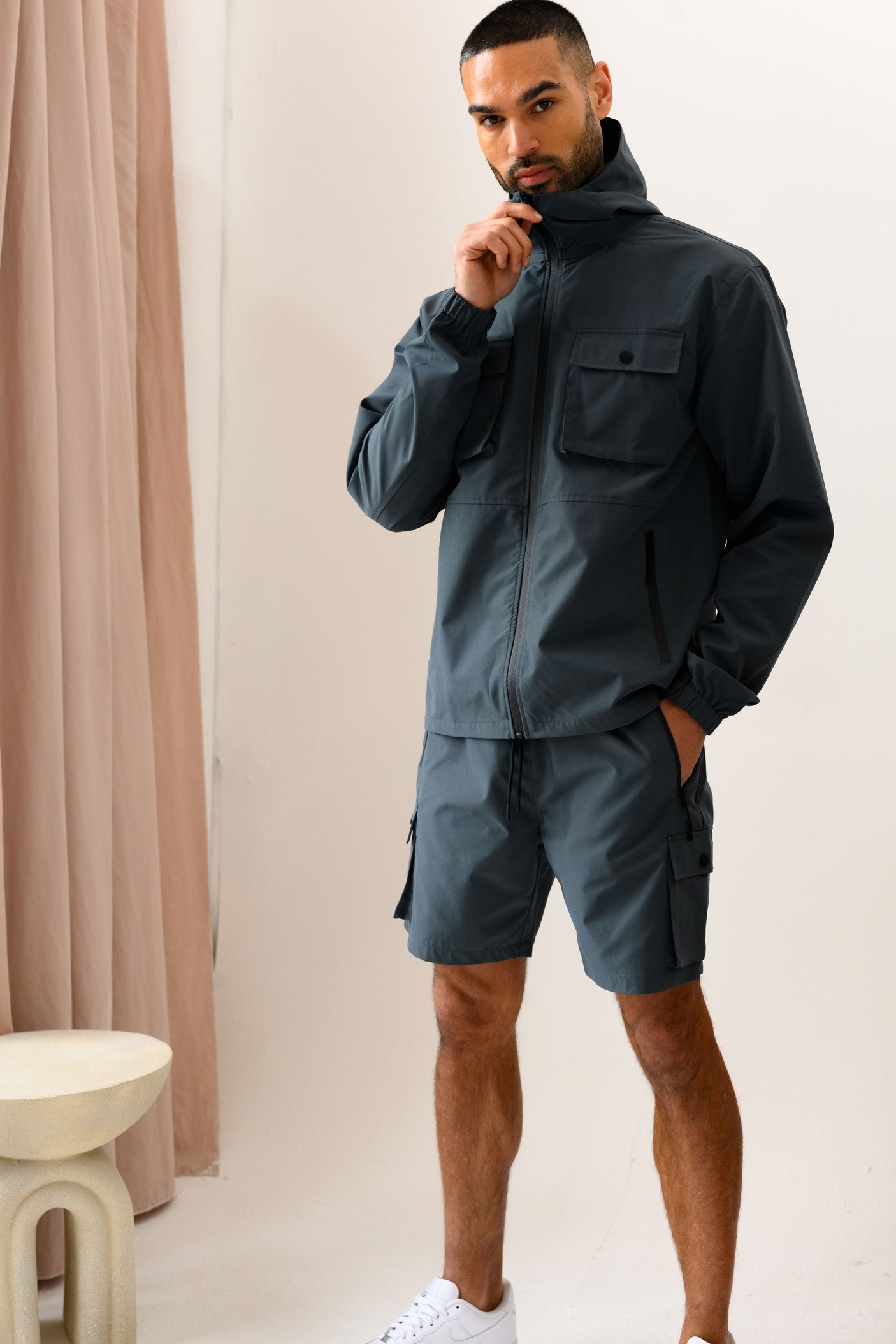 AVENTUS JACKET & SHORT SET - CHARCOAL