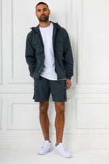 AVENTUS JACKET & SHORT SET - CHARCOAL