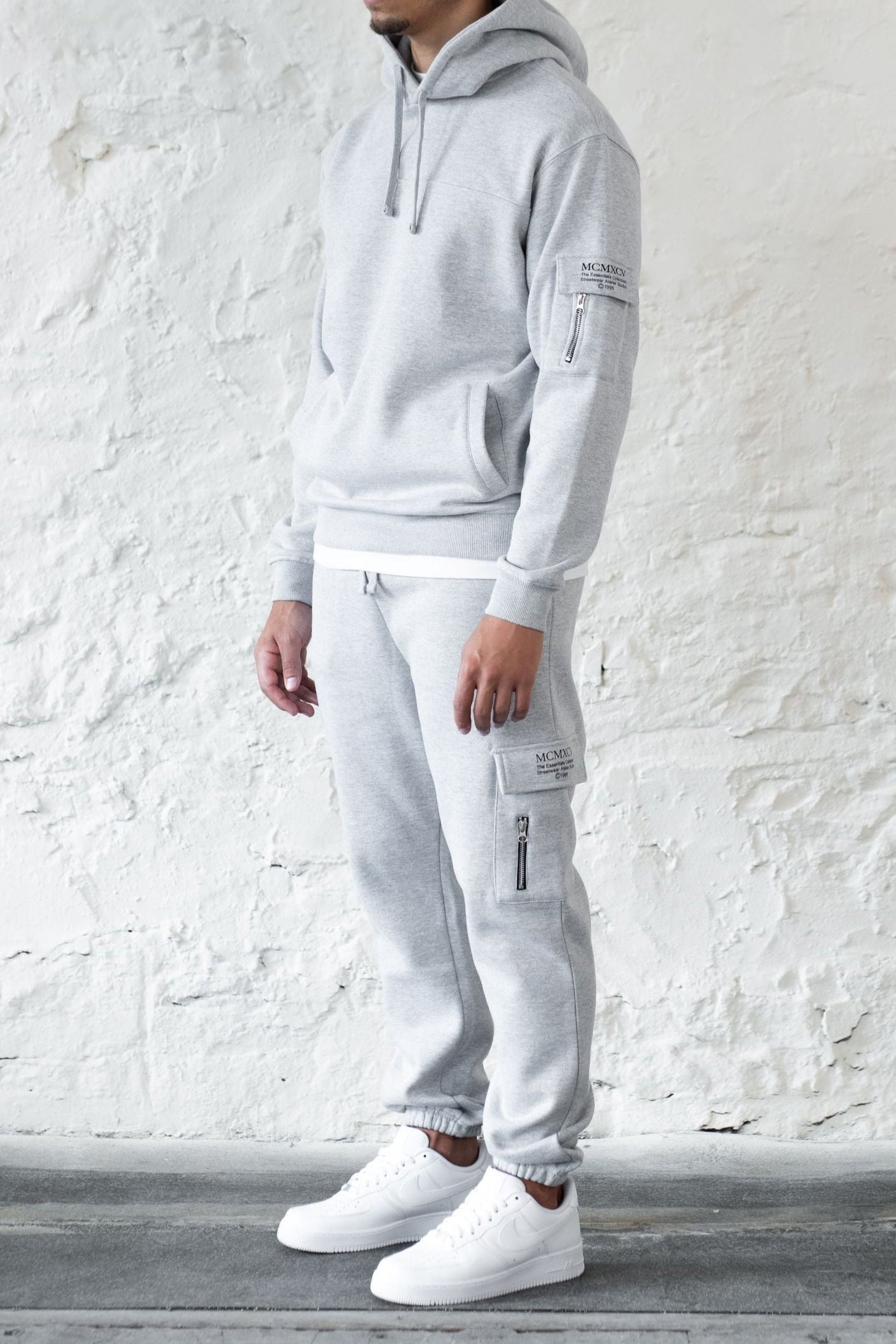 BOURNE HOODIE - GREY MARL