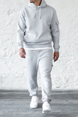 BOURNE HOODIE - GREY MARL