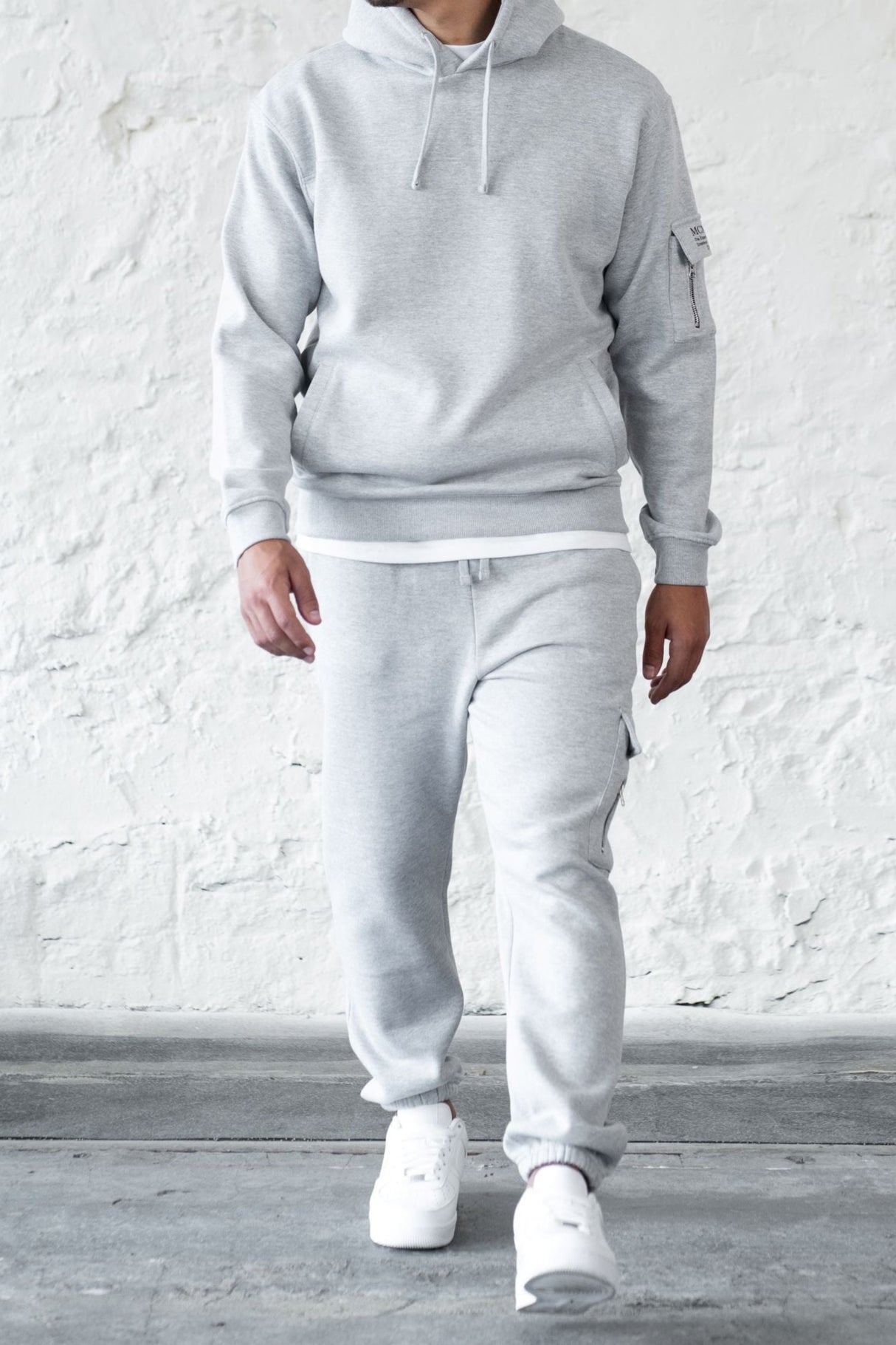 BOURNE TRACKSUIT - GREY MARL