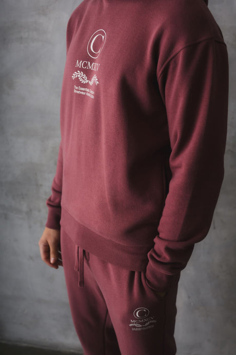 CABLE HOODIE - MAUVE