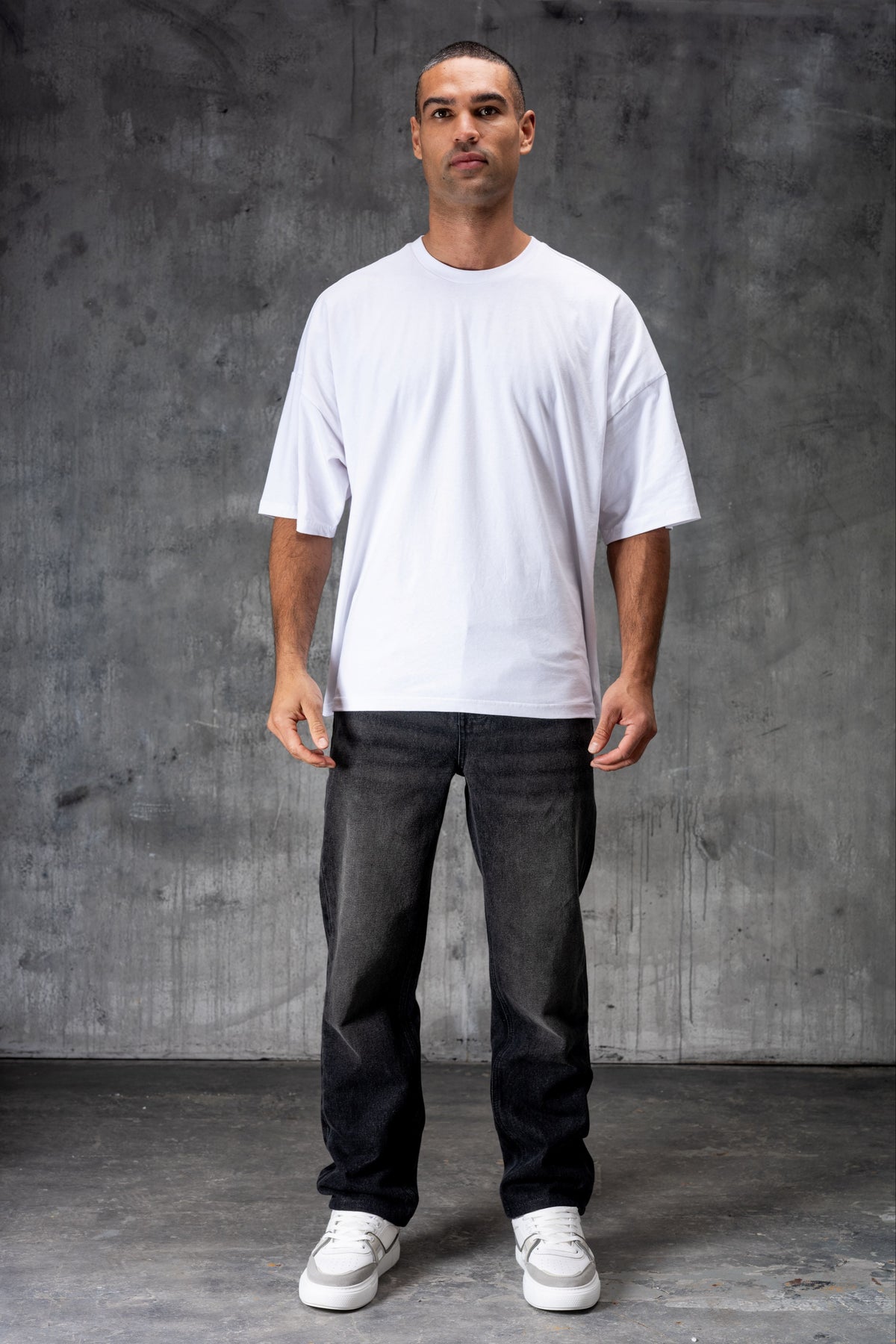 CLUB Premium Washed Denim Jeans - BLACK