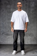 CLUB Premium Washed Denim Jeans - BLACK