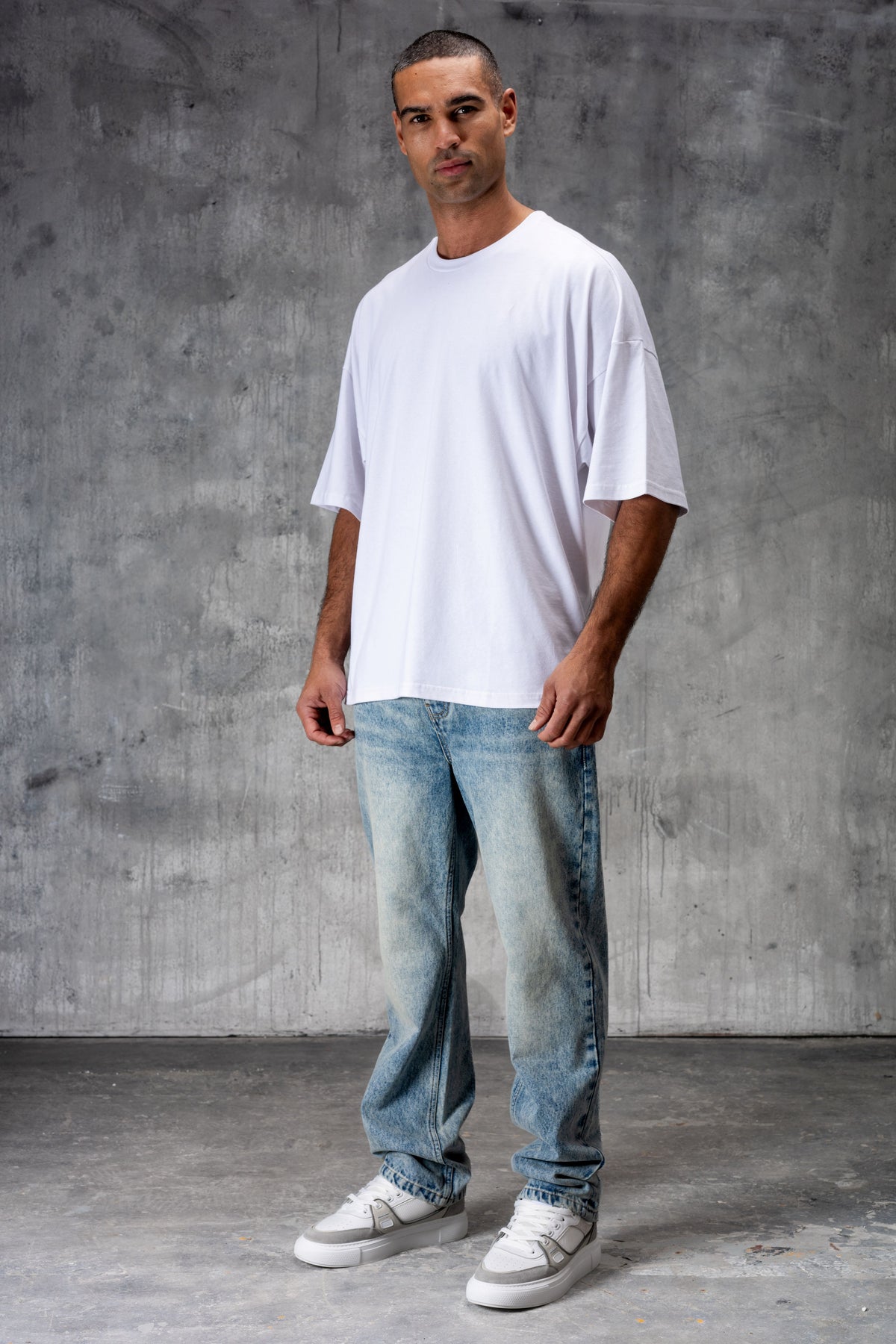 CLUB Premium Washed Denim Jeans - BLUE