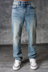 CLUB Premium Washed Denim Jeans - BLUE