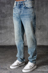 CLUB Premium Washed Denim Jeans - BLUE