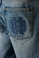 CLUB Premium Washed Denim Jeans - BLUE