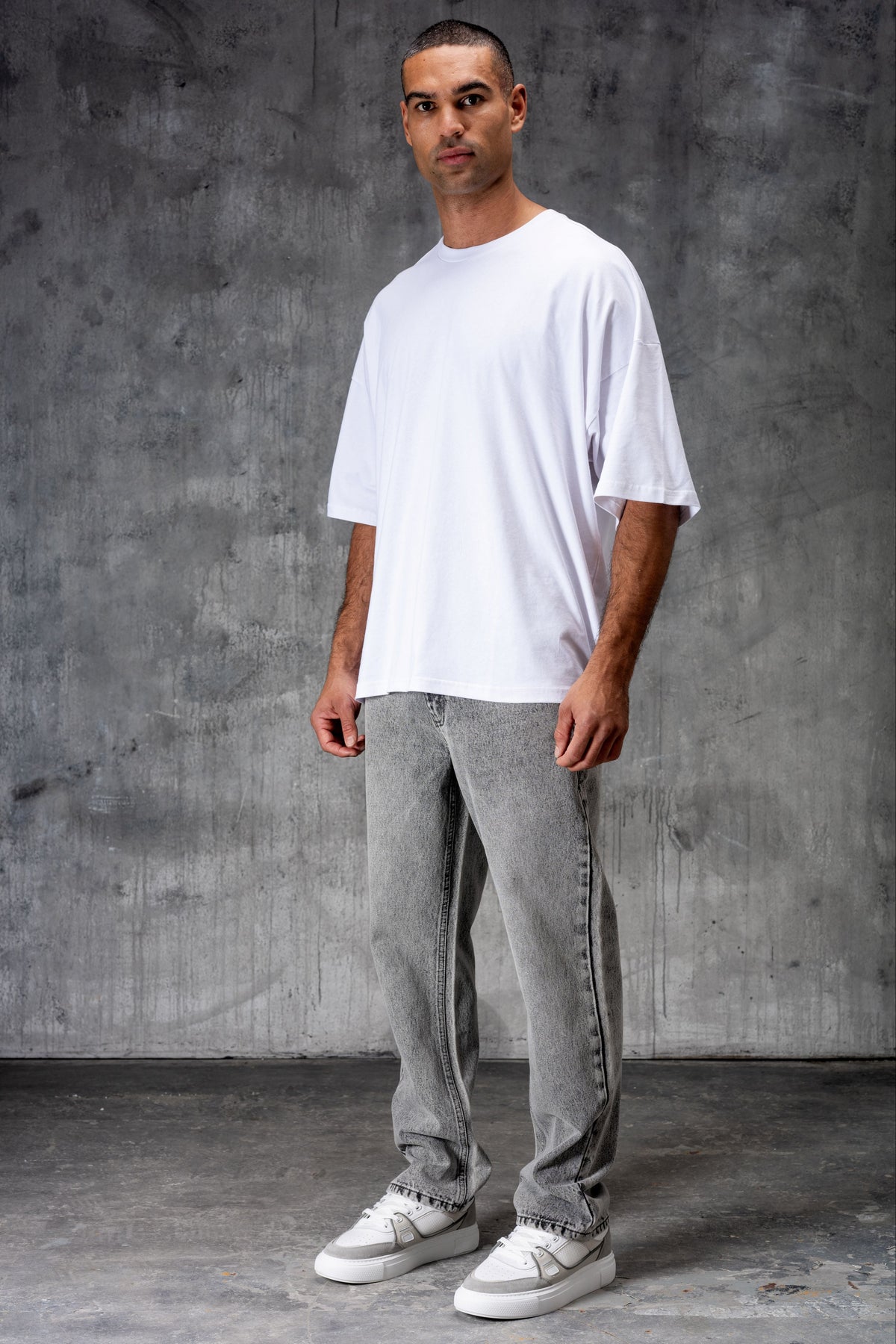 CLUB Premium Washed Denim Jeans - GREY