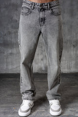 CLUB Premium Washed Denim Jeans - GREY