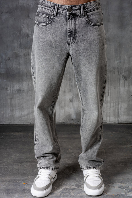 CLUB Premium Washed Denim Jeans - GREY