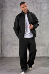 CLUB EDIT PREMIUM  SCUBA FULL ZIP TRACKSUIT - BLACK