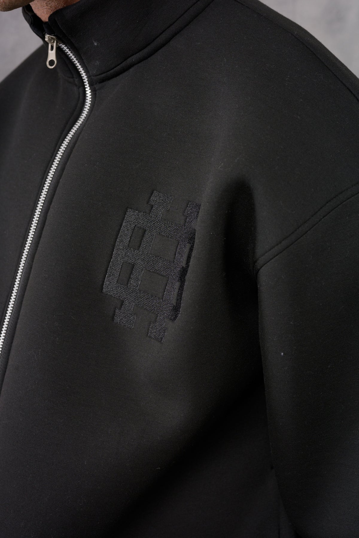 CLUB EDIT PREMIUM  SCUBA FULL ZIP TRACKSUIT - BLACK