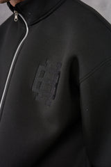 CLUB EDIT PREMIUM  SCUBA FULL ZIP TRACKSUIT - BLACK