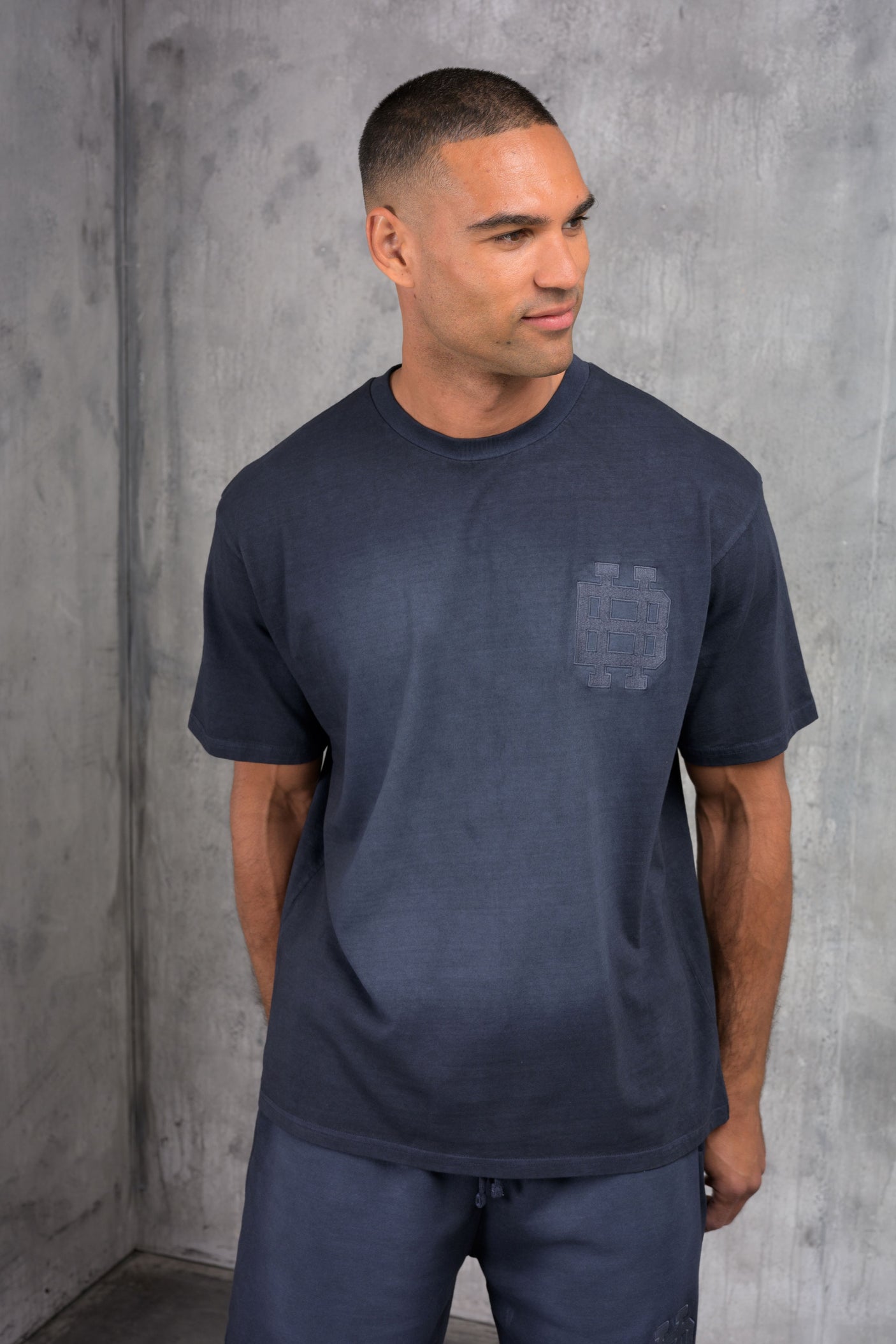 CLUB EDIT PREMIUM TRACKSUIT & T-SHIRT SET - WASHED NAVY