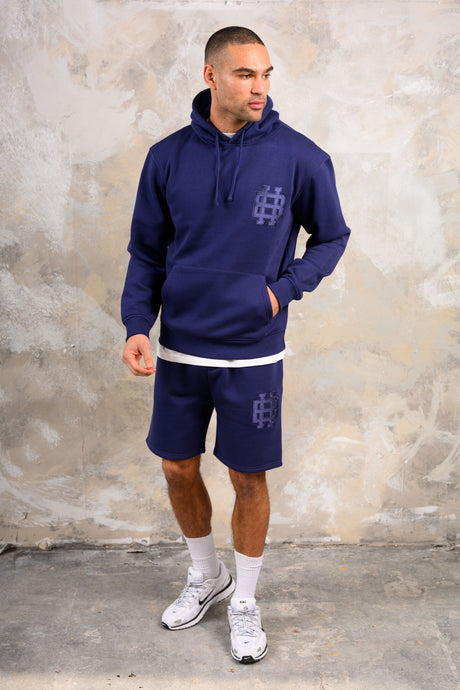 CLUB HOODY TEE & SHORT SET - BLUE