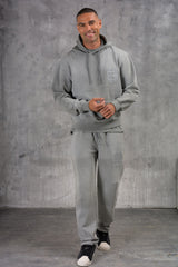 CLUB EDIT PREMIUM TRACKSUIT & T-SHIRT SET - WASHED GREY