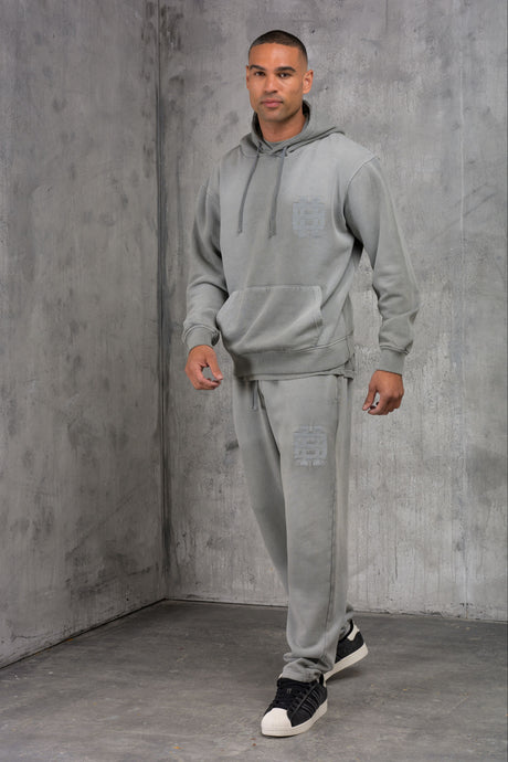 CLUB EDIT PREMIUM TRACKSUIT & T-SHIRT SET - WASHED GREY