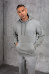 CLUB EDIT PREMIUM TRACKSUIT & T-SHIRT SET - WASHED GREY