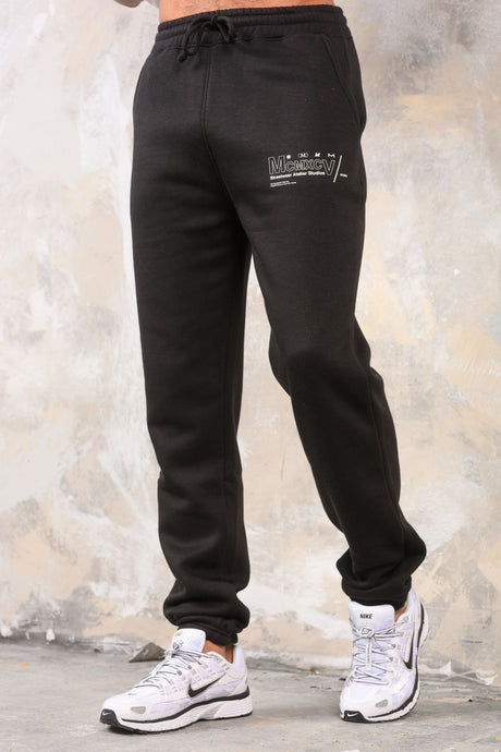 COBRA CUFFED JOGGERS - BLACK