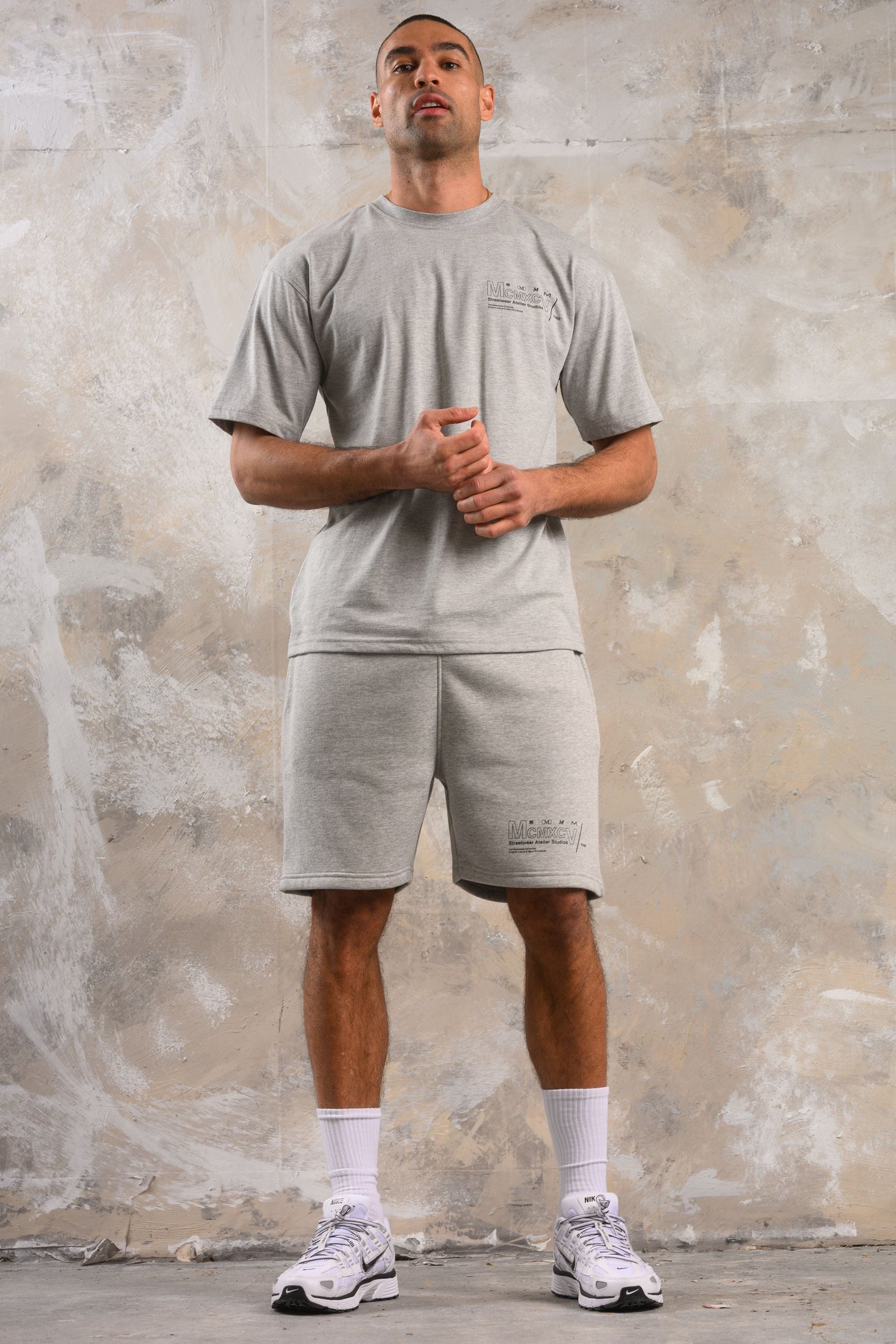 COBRA TEE  - GREY MARL