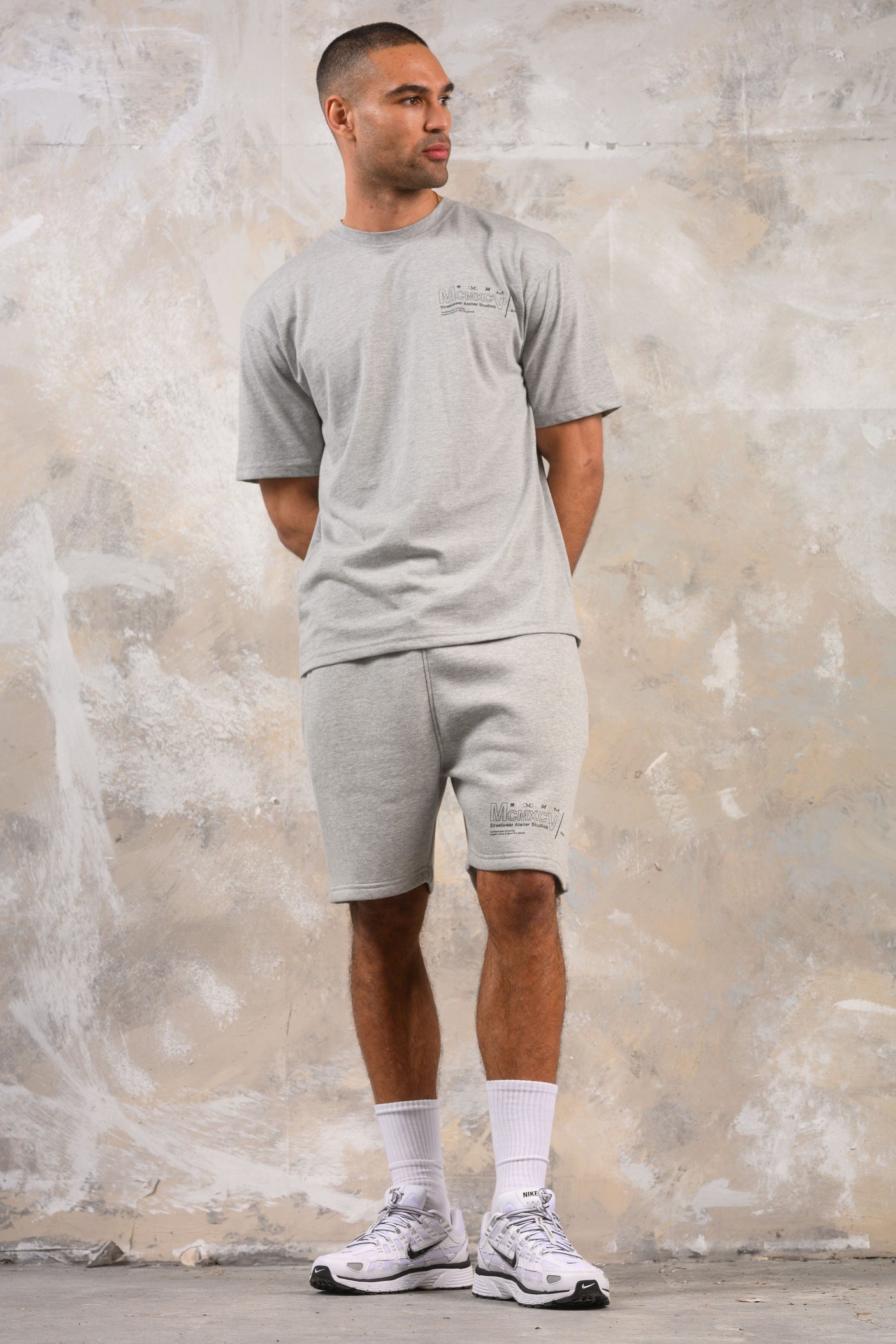 COBRA TEE  - GREY MARL