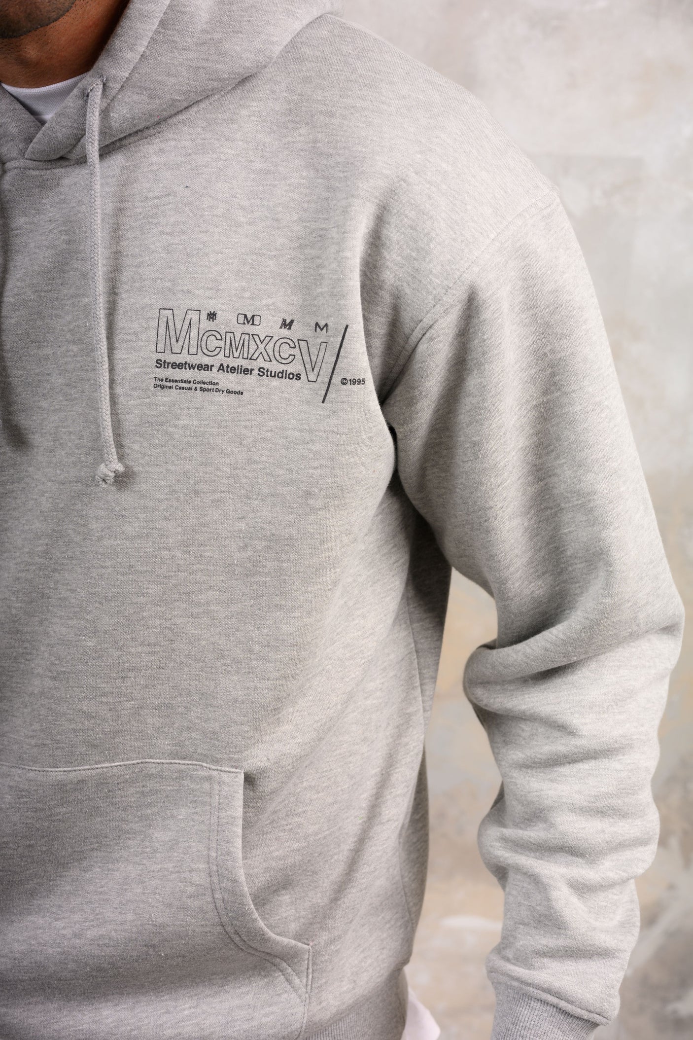 COBRA HOODY - GREY MARL