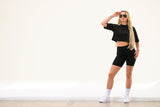 COCO CROP T-SHIRT - BLACK