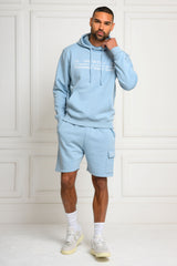 COLE HOODY & SHORT SET - SKY