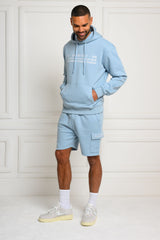 COLE HOODY & SHORT SET - SKY
