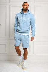 COLE HOODY & SHORT SET - SKY