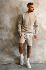 COLE CREW & SHORT SET - ICE GREY