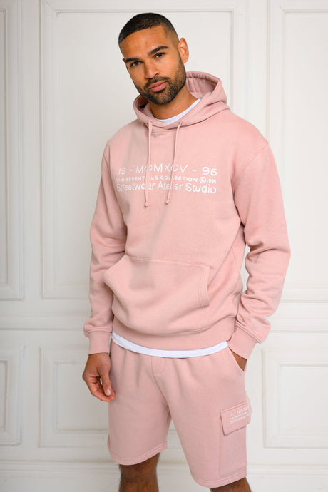 COLE HOODY & SHORT SET - PINK