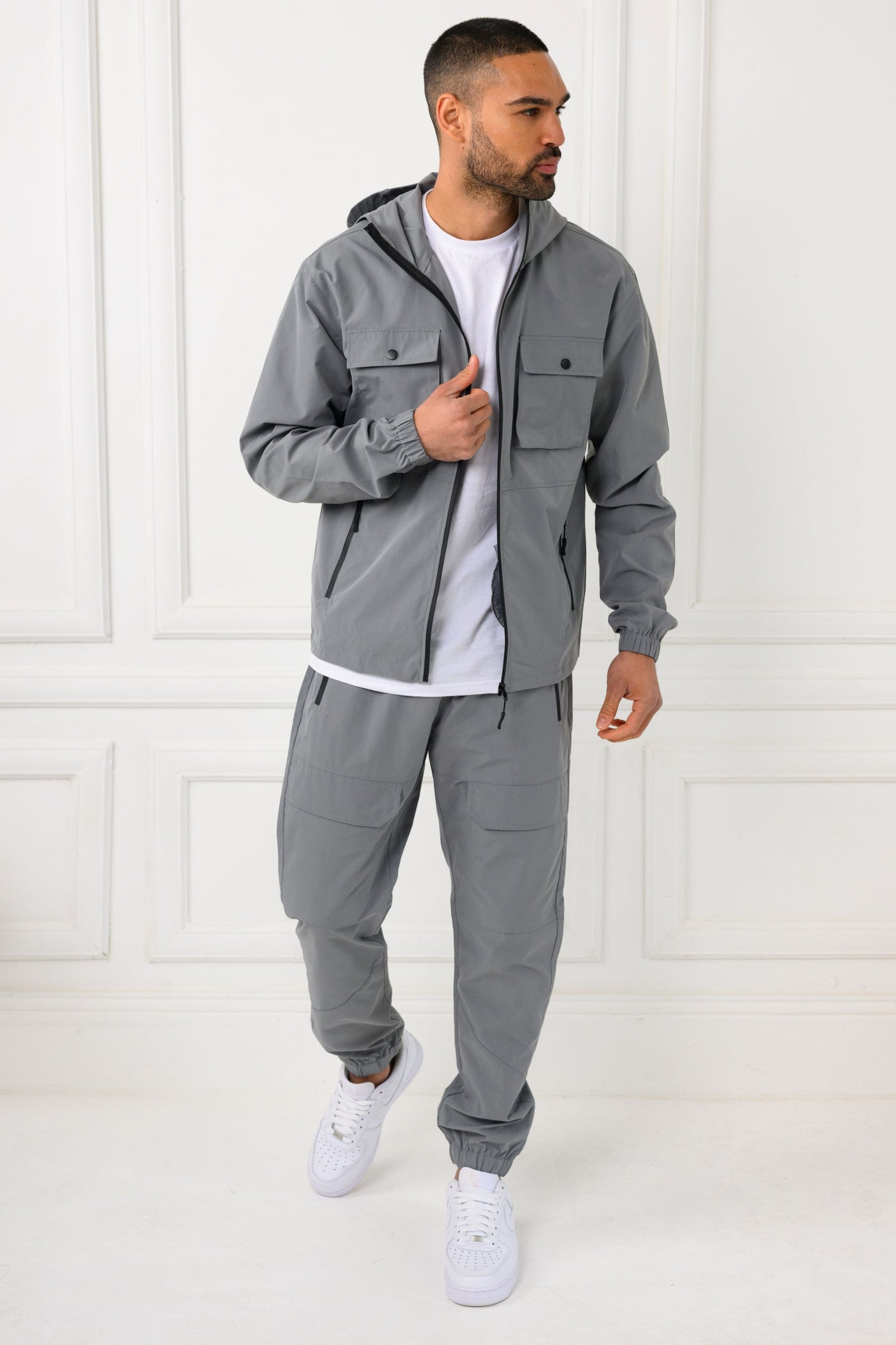 CREED JACKET & PANT SET - MID GREY