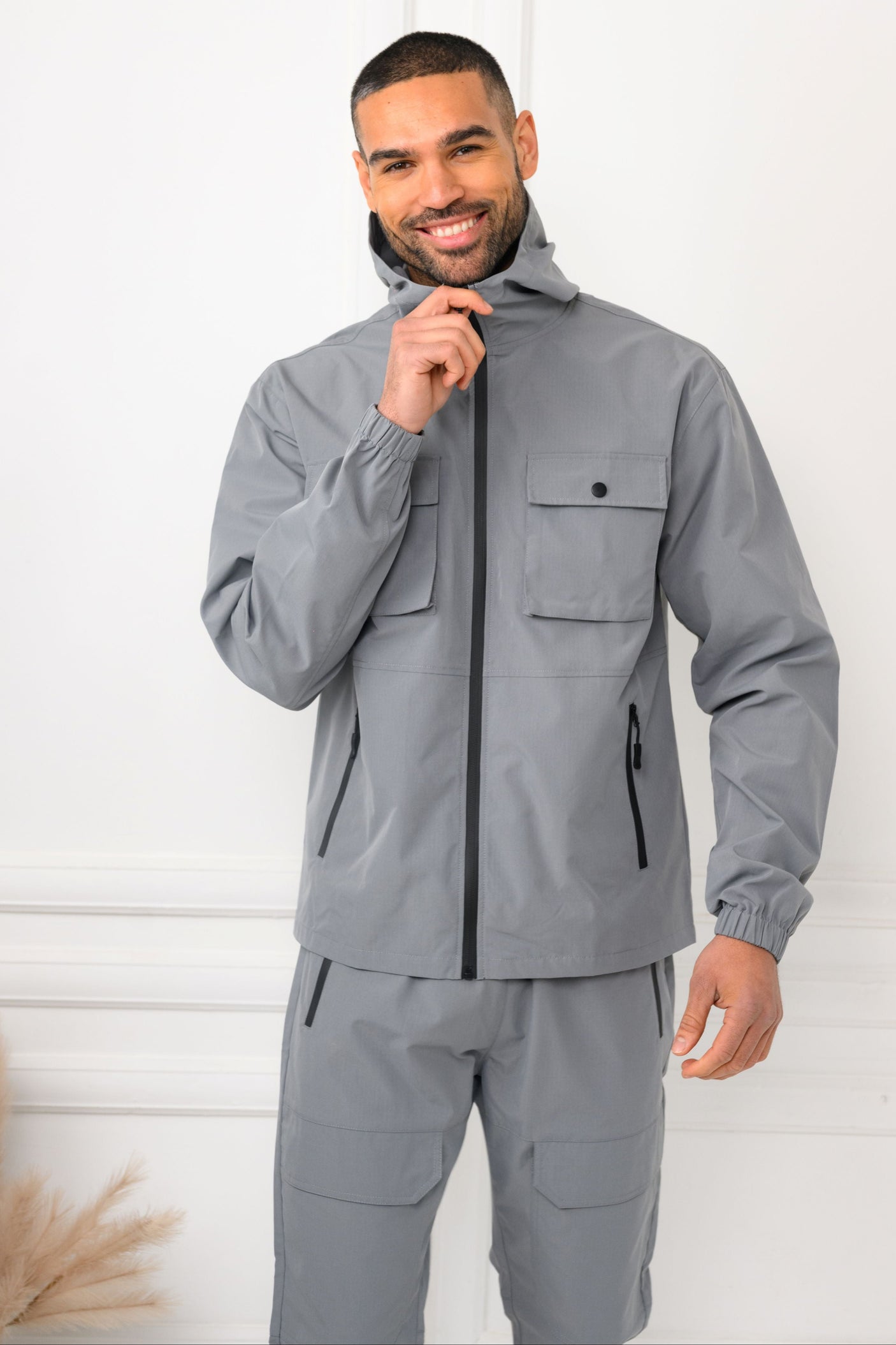 CREED JACKET & PANT SET - MID GREY