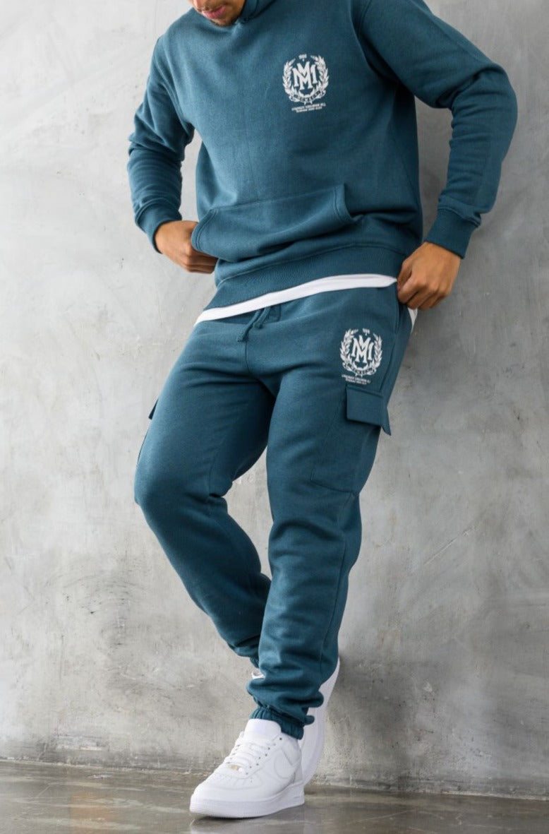 CREST JOGGERS - TEAL