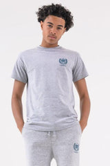 CREST BOYS T-SHIRT - GREY MARL