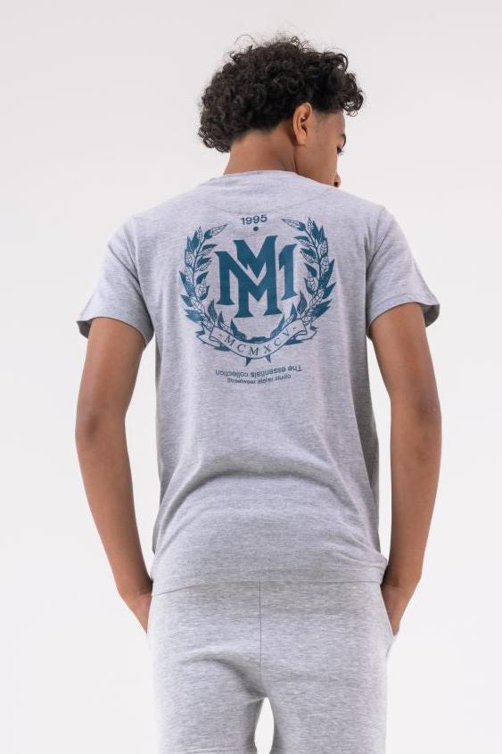 CREST BOYS T-SHIRT - GREY MARL