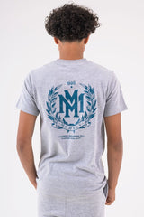 CREST BOYS T-SHIRT - GREY MARL