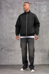 CLUB Washed Denim Jeans - BLACK