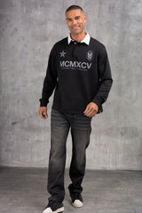 CLUB Washed Denim Jeans - BLACK