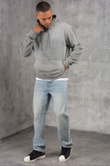 CLUB Washed Denim Jeans - BLUE