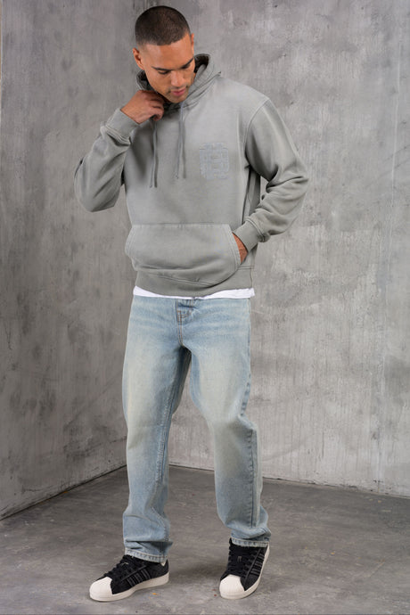 CLUB Washed Denim Jeans - BLUE