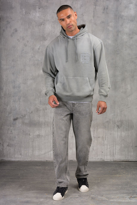 CLUB Washed Denim Jeans - GREY